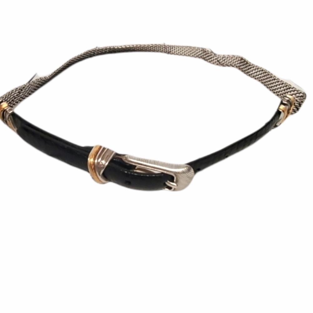 Brighton Black and Silver Belt